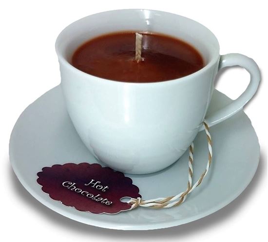 Picture of TEA CUP & SAUCER - CANDLE GIFT SET - Hot Chocolate