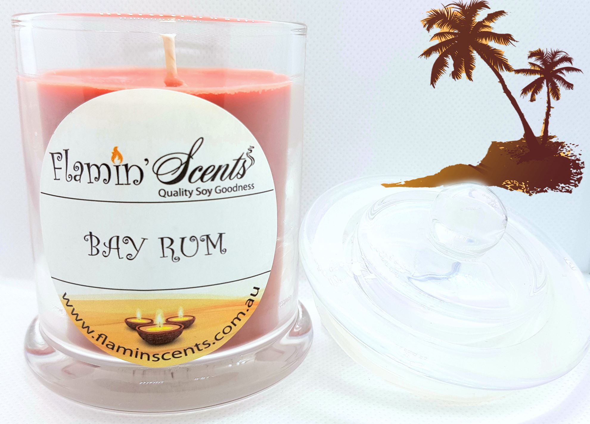 Flamin Scents. BAY RUM CANDLE